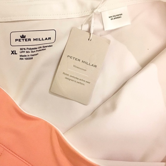 Peter Millar NWT XL Sally Skort Tennis Golf Peach Women’s Stretch Active - Picture 10 of 11